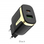 Зарядное устройство HOCO C79A Zeus, 3.1A, черный, Двойной порт USB/Type-C,PD3.0, QC3.0