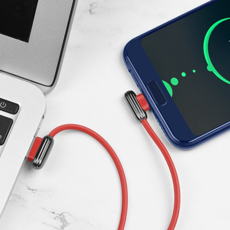 Кабель Hoco U60 Soul, USB - USB Type-C, 1.2 м, красный