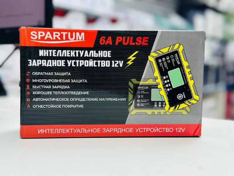Автомобильное зарядное устройство SPARTUM SP042 12V/6A